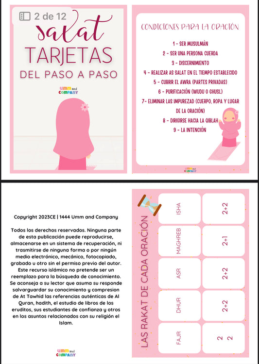 Tarjetas As Salat (VERSION NIÑA) PDF